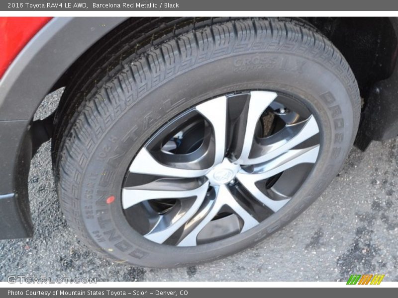 Barcelona Red Metallic / Black 2016 Toyota RAV4 LE AWD