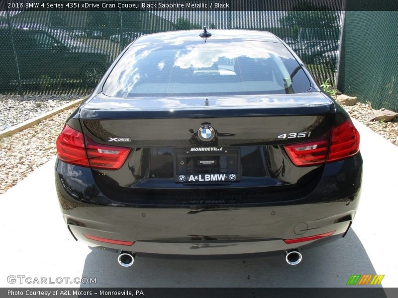 Black Sapphire Metallic / Black 2016 BMW 4 Series 435i xDrive Gran Coupe