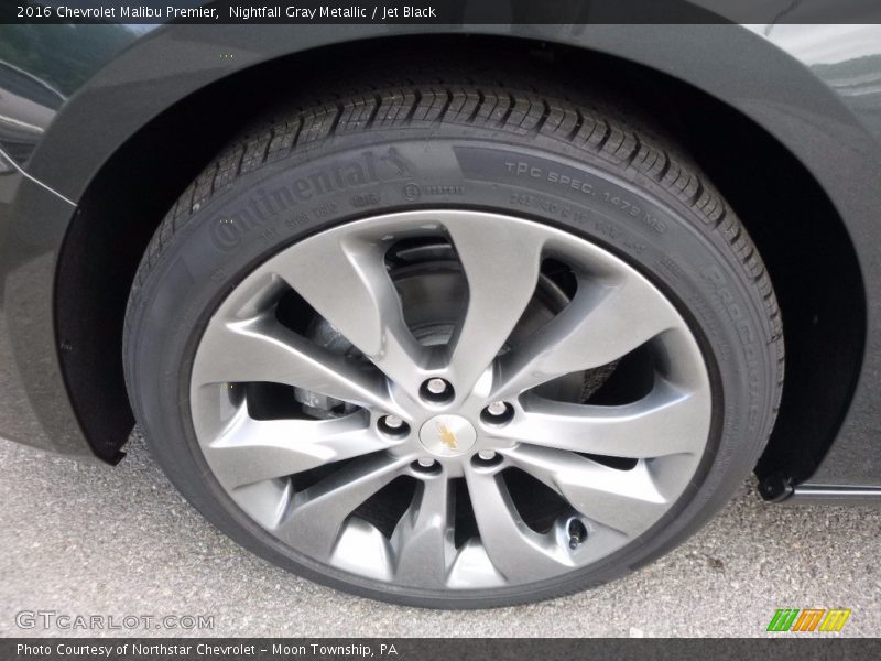 Nightfall Gray Metallic / Jet Black 2016 Chevrolet Malibu Premier