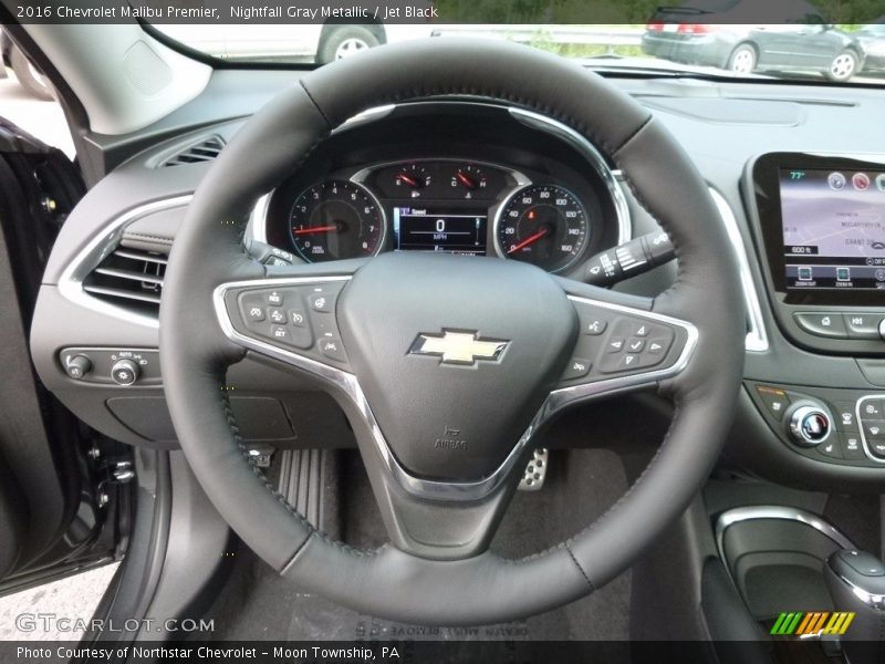 Nightfall Gray Metallic / Jet Black 2016 Chevrolet Malibu Premier