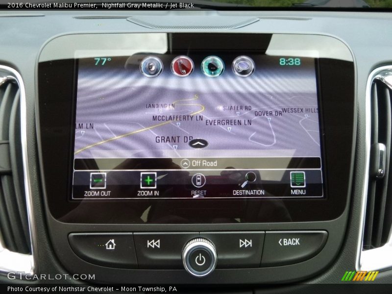 Nightfall Gray Metallic / Jet Black 2016 Chevrolet Malibu Premier