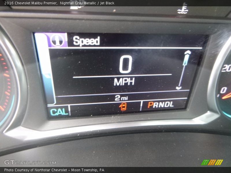 Nightfall Gray Metallic / Jet Black 2016 Chevrolet Malibu Premier