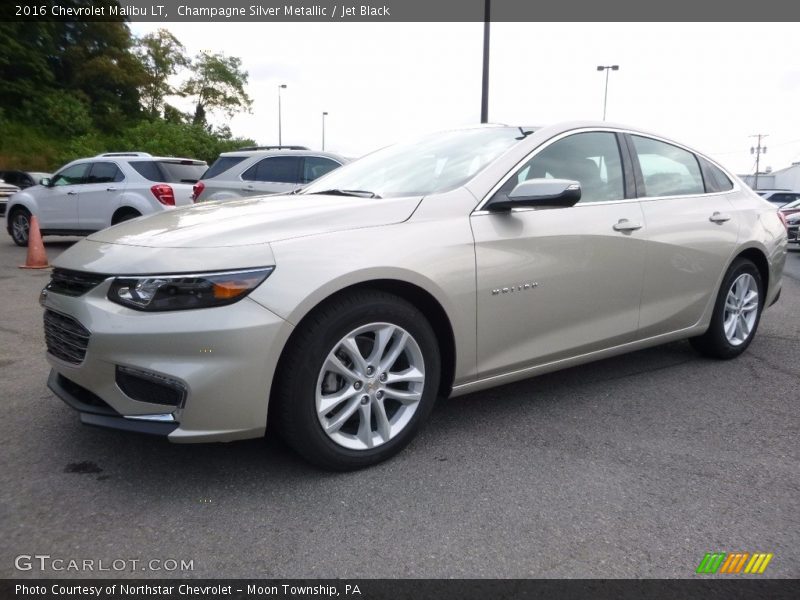 Champagne Silver Metallic / Jet Black 2016 Chevrolet Malibu LT