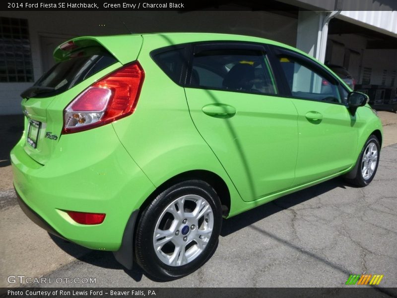 Green Envy / Charcoal Black 2014 Ford Fiesta SE Hatchback