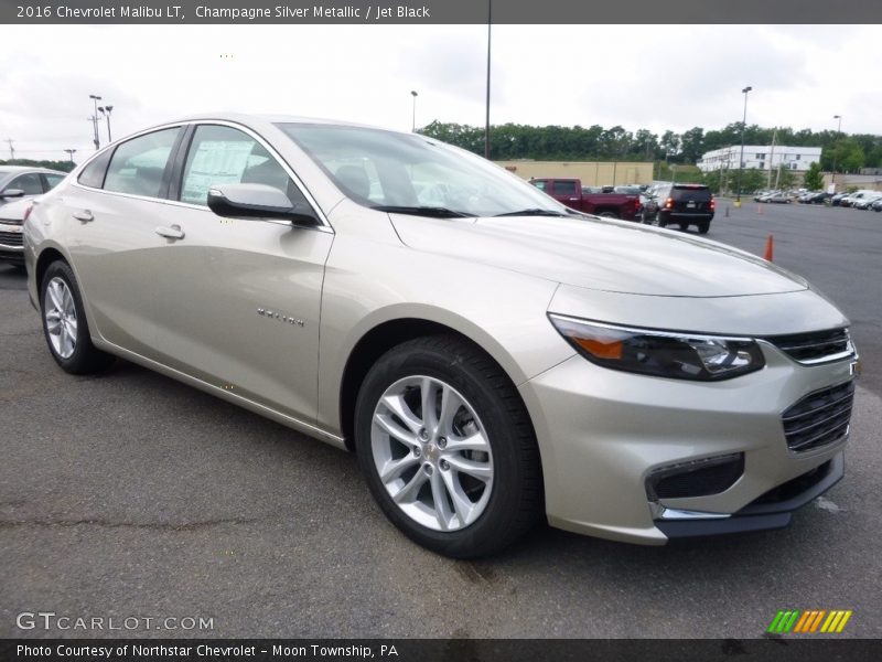 Champagne Silver Metallic / Jet Black 2016 Chevrolet Malibu LT