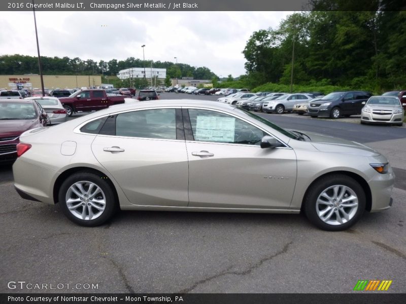Champagne Silver Metallic / Jet Black 2016 Chevrolet Malibu LT