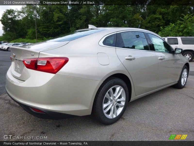Champagne Silver Metallic / Jet Black 2016 Chevrolet Malibu LT