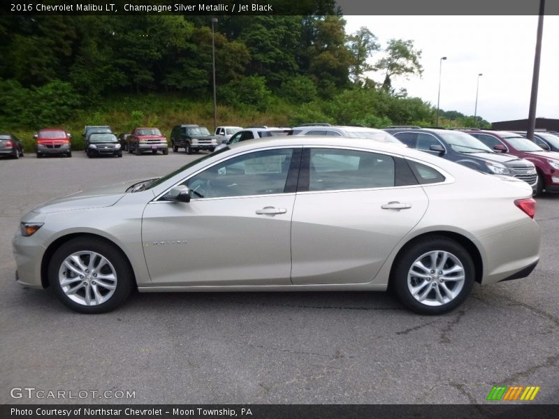 Champagne Silver Metallic / Jet Black 2016 Chevrolet Malibu LT