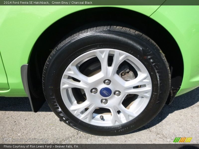 Green Envy / Charcoal Black 2014 Ford Fiesta SE Hatchback