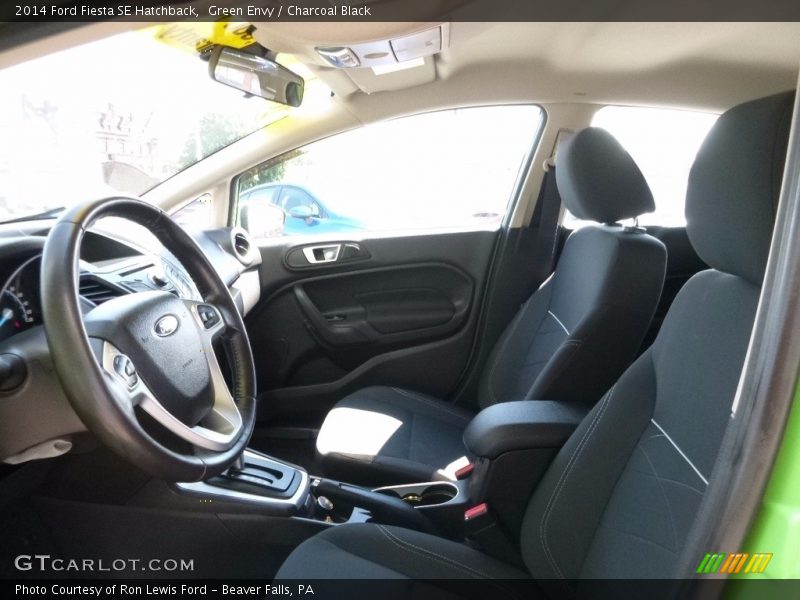 Green Envy / Charcoal Black 2014 Ford Fiesta SE Hatchback