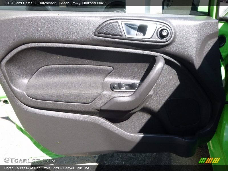 Green Envy / Charcoal Black 2014 Ford Fiesta SE Hatchback