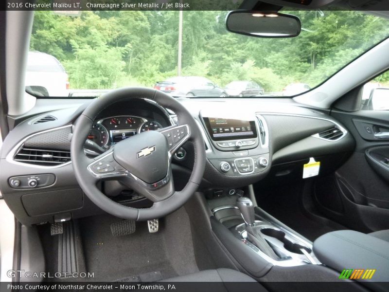 Champagne Silver Metallic / Jet Black 2016 Chevrolet Malibu LT