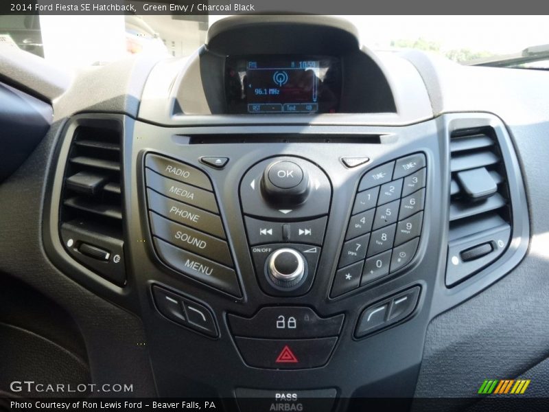 Green Envy / Charcoal Black 2014 Ford Fiesta SE Hatchback
