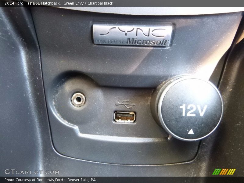 Green Envy / Charcoal Black 2014 Ford Fiesta SE Hatchback