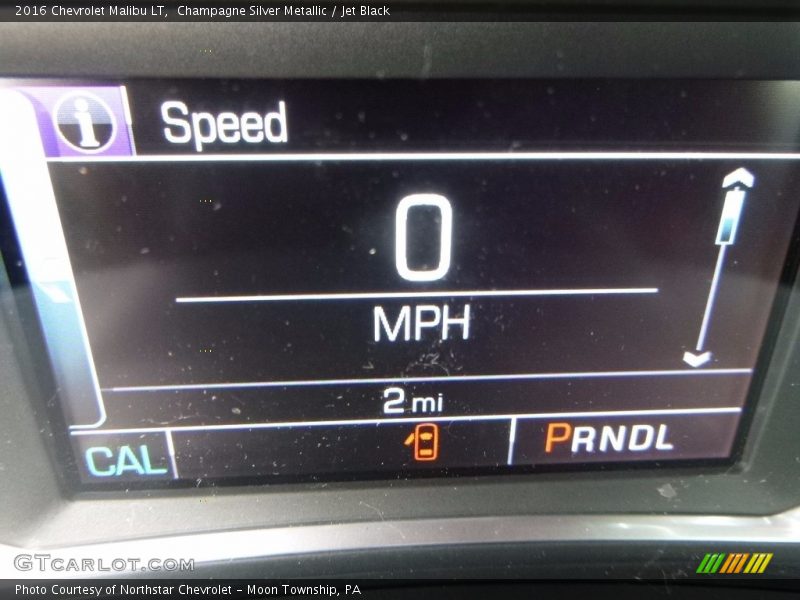 Champagne Silver Metallic / Jet Black 2016 Chevrolet Malibu LT