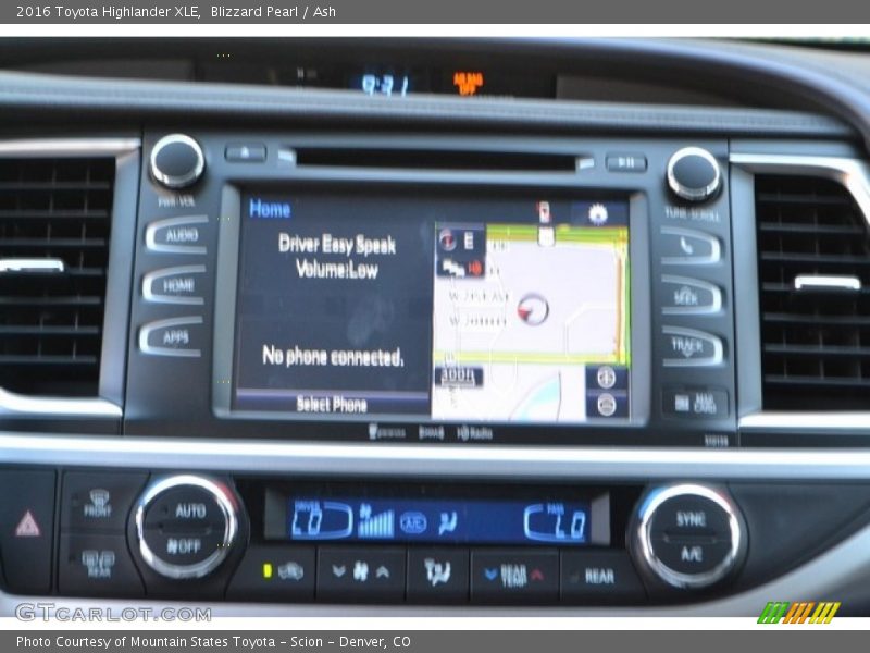 Blizzard Pearl / Ash 2016 Toyota Highlander XLE