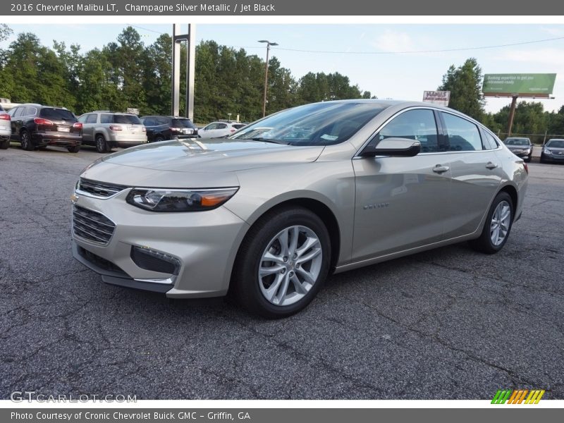 Champagne Silver Metallic / Jet Black 2016 Chevrolet Malibu LT