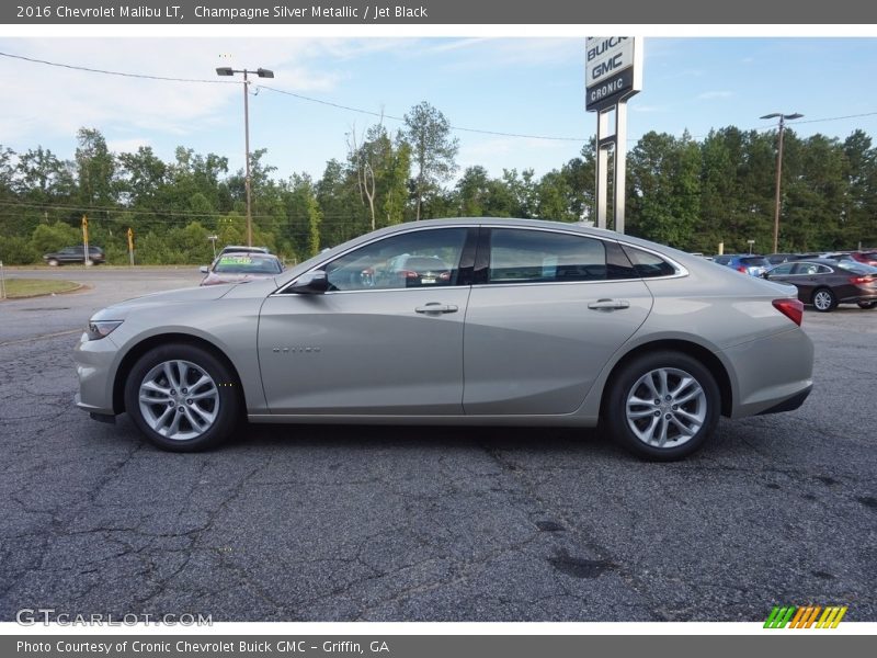 Champagne Silver Metallic / Jet Black 2016 Chevrolet Malibu LT