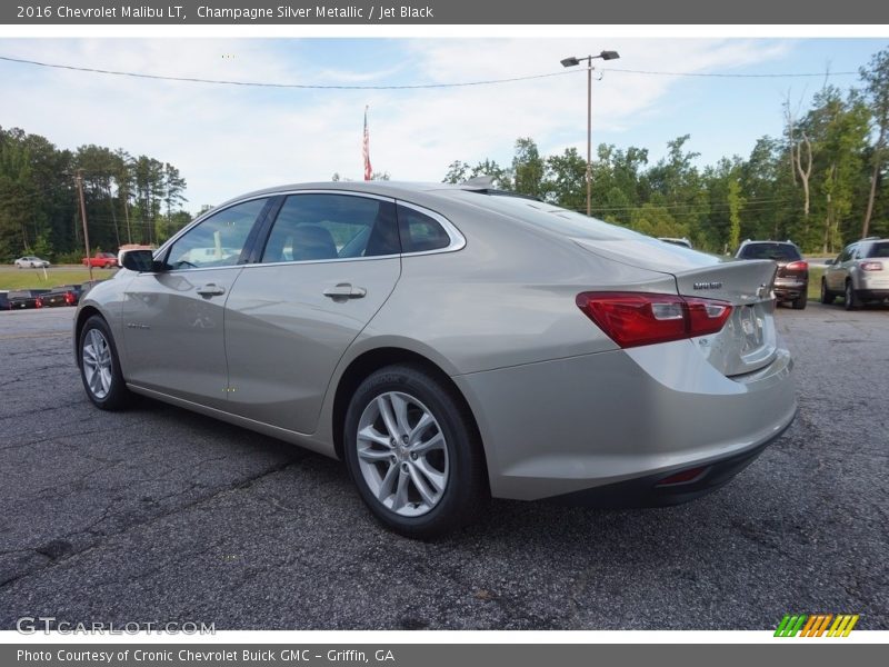 Champagne Silver Metallic / Jet Black 2016 Chevrolet Malibu LT