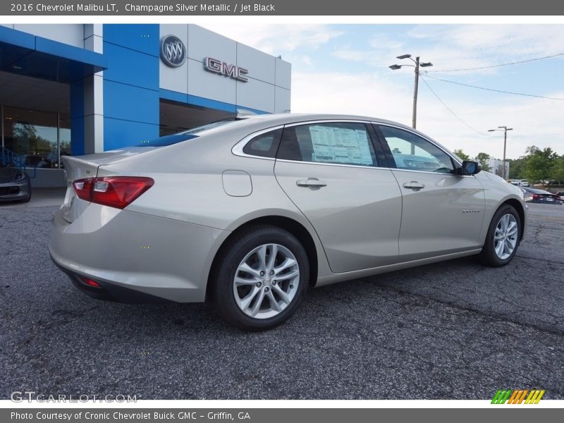 Champagne Silver Metallic / Jet Black 2016 Chevrolet Malibu LT