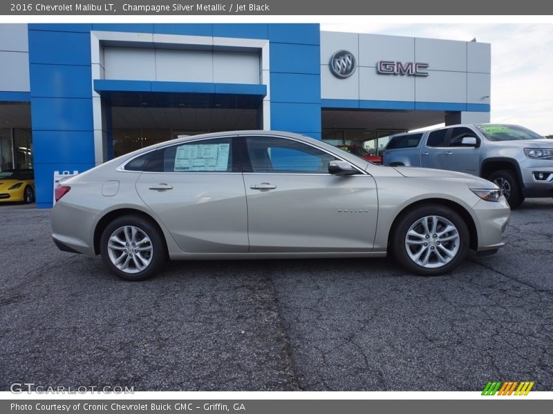 Champagne Silver Metallic / Jet Black 2016 Chevrolet Malibu LT