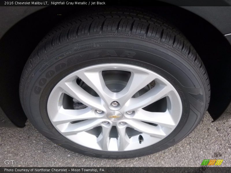 Nightfall Gray Metallic / Jet Black 2016 Chevrolet Malibu LT