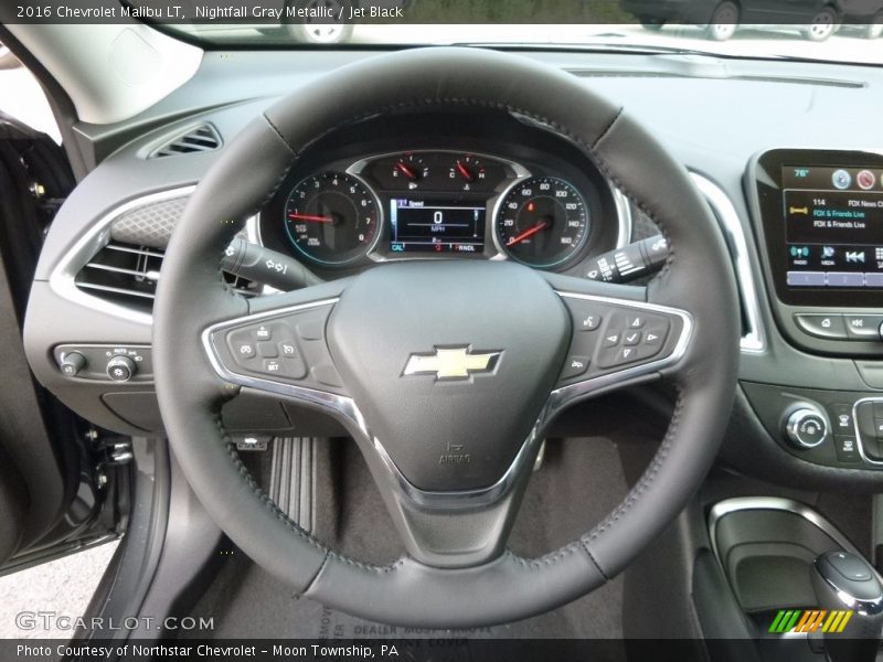 Nightfall Gray Metallic / Jet Black 2016 Chevrolet Malibu LT