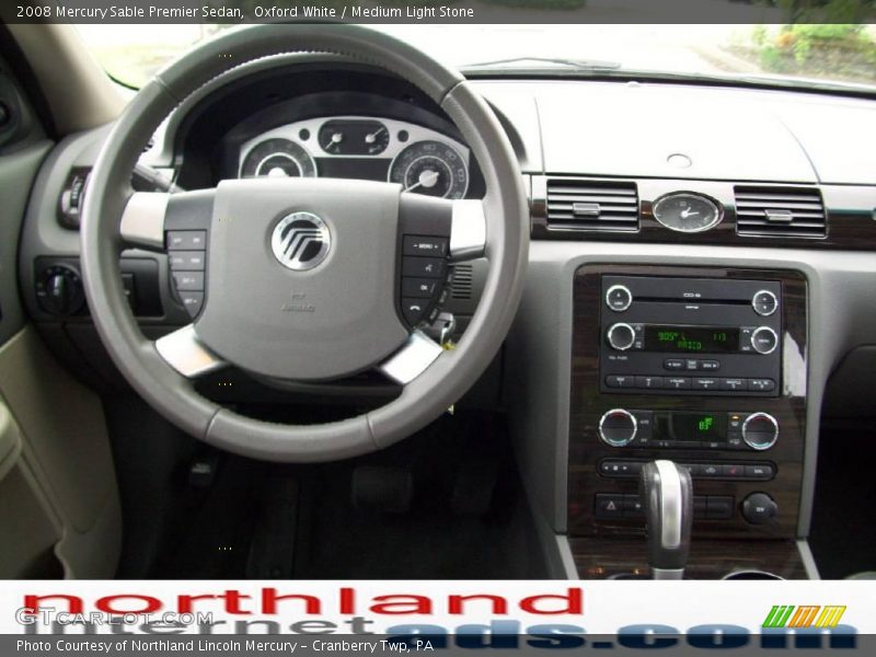 Oxford White / Medium Light Stone 2008 Mercury Sable Premier Sedan