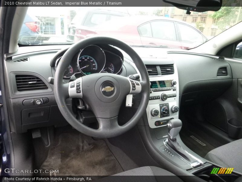 Imperial Blue Metallic / Titanium 2010 Chevrolet Malibu LT Sedan