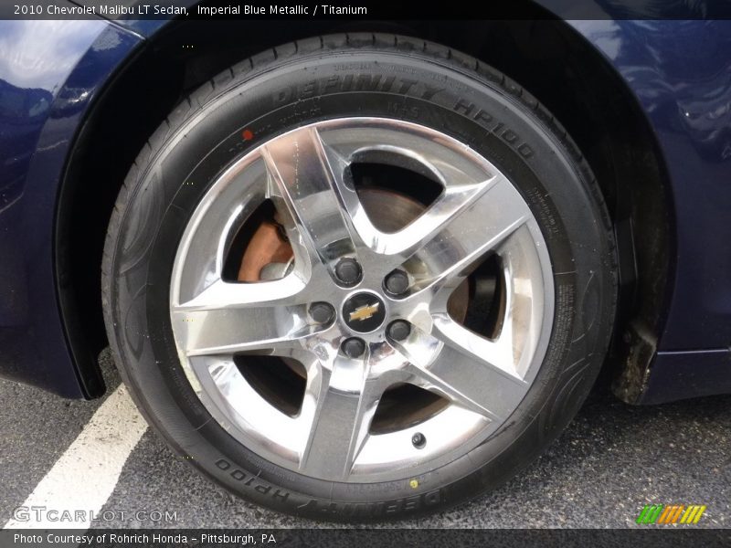 Imperial Blue Metallic / Titanium 2010 Chevrolet Malibu LT Sedan