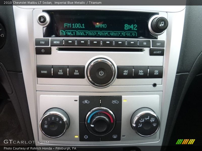 Imperial Blue Metallic / Titanium 2010 Chevrolet Malibu LT Sedan
