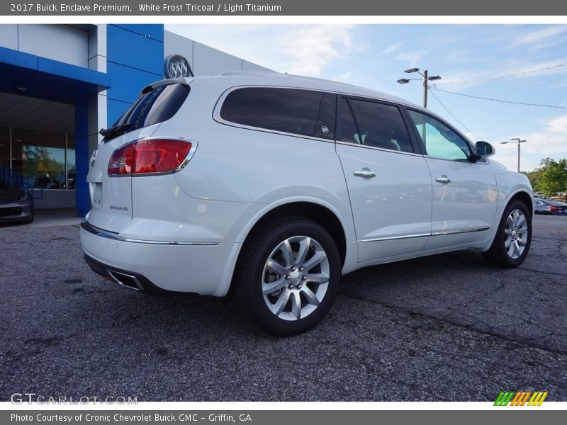 White Frost Tricoat / Light Titanium 2017 Buick Enclave Premium