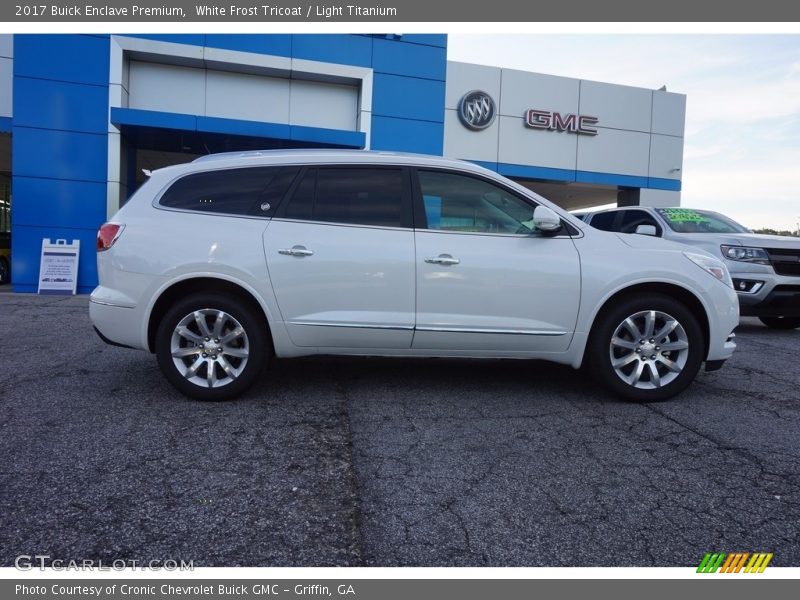 White Frost Tricoat / Light Titanium 2017 Buick Enclave Premium