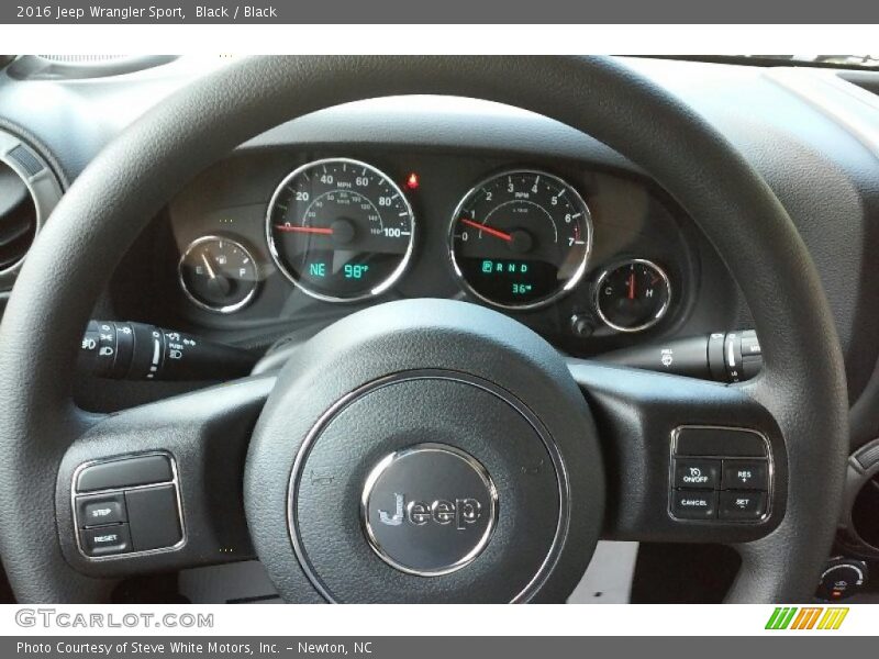 Black / Black 2016 Jeep Wrangler Sport