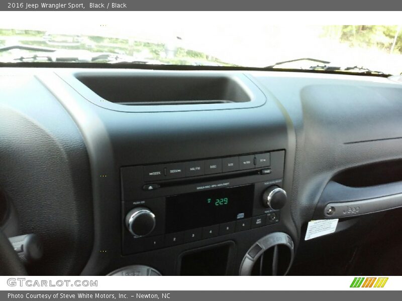 Black / Black 2016 Jeep Wrangler Sport