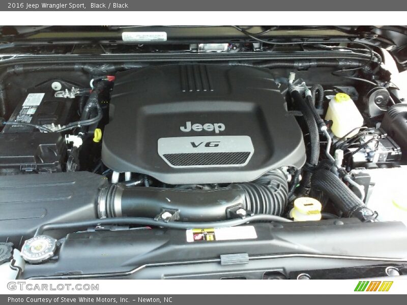 Black / Black 2016 Jeep Wrangler Sport