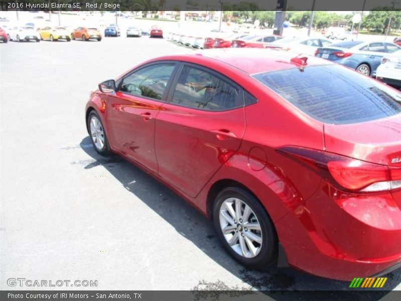 Red / Beige 2016 Hyundai Elantra SE