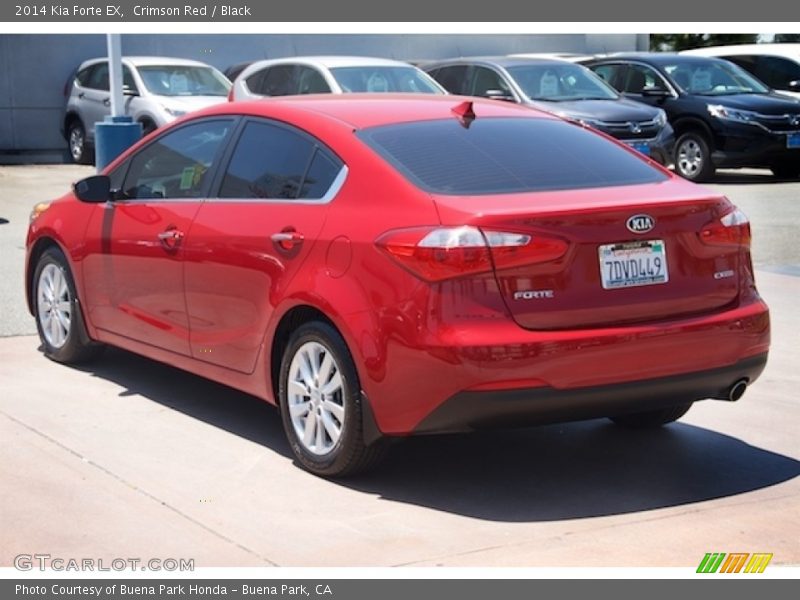 Crimson Red / Black 2014 Kia Forte EX