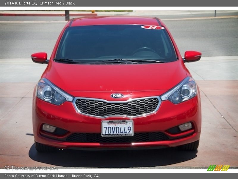Crimson Red / Black 2014 Kia Forte EX