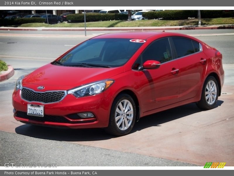 Crimson Red / Black 2014 Kia Forte EX
