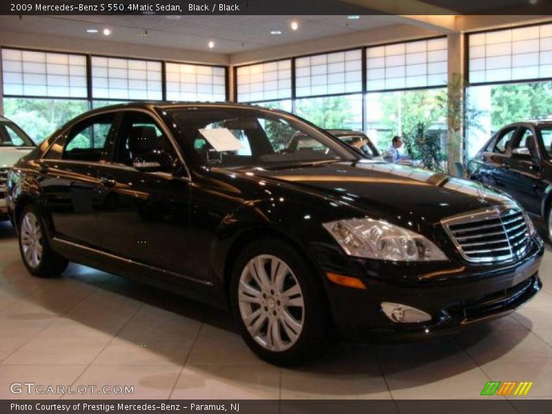 Black / Black 2009 Mercedes-Benz S 550 4Matic Sedan