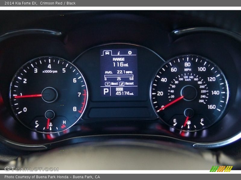 Crimson Red / Black 2014 Kia Forte EX
