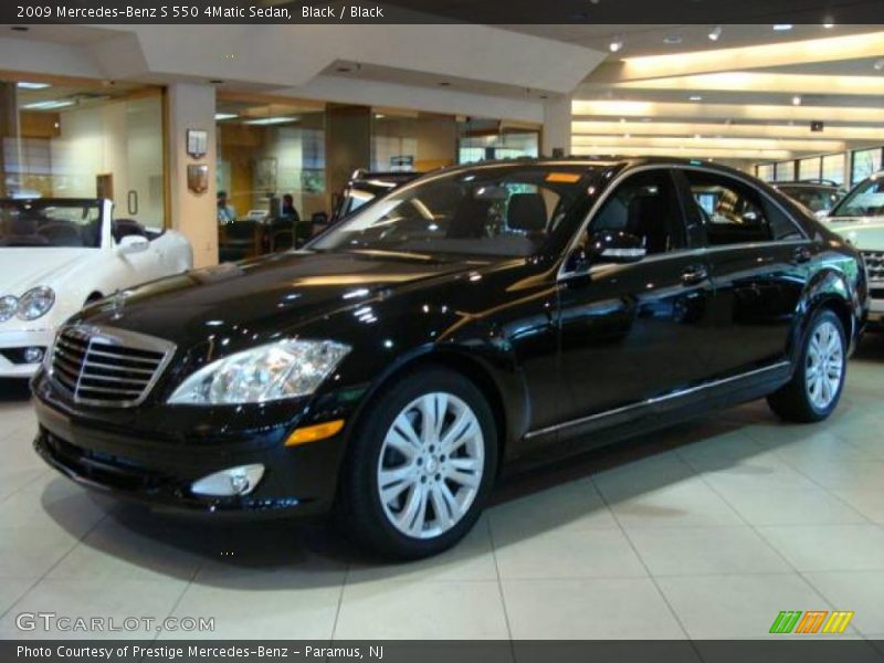 Black / Black 2009 Mercedes-Benz S 550 4Matic Sedan