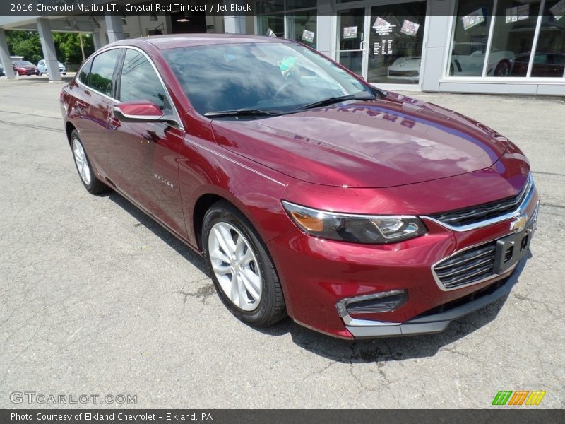 Crystal Red Tintcoat / Jet Black 2016 Chevrolet Malibu LT