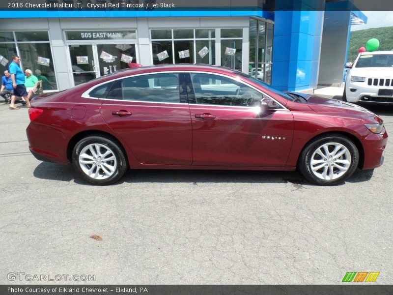 Crystal Red Tintcoat / Jet Black 2016 Chevrolet Malibu LT