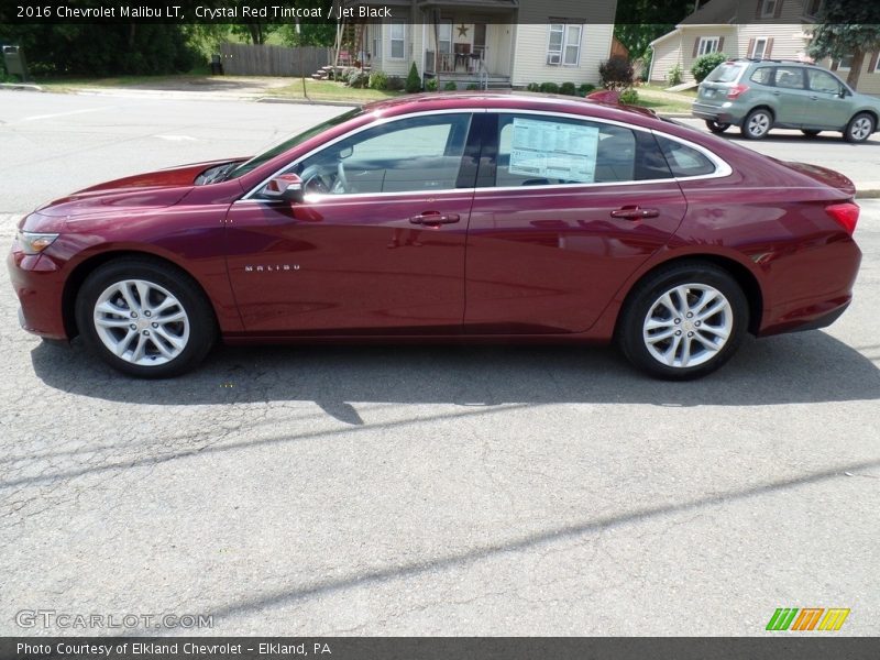 Crystal Red Tintcoat / Jet Black 2016 Chevrolet Malibu LT