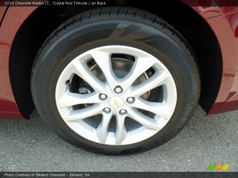 Crystal Red Tintcoat / Jet Black 2016 Chevrolet Malibu LT