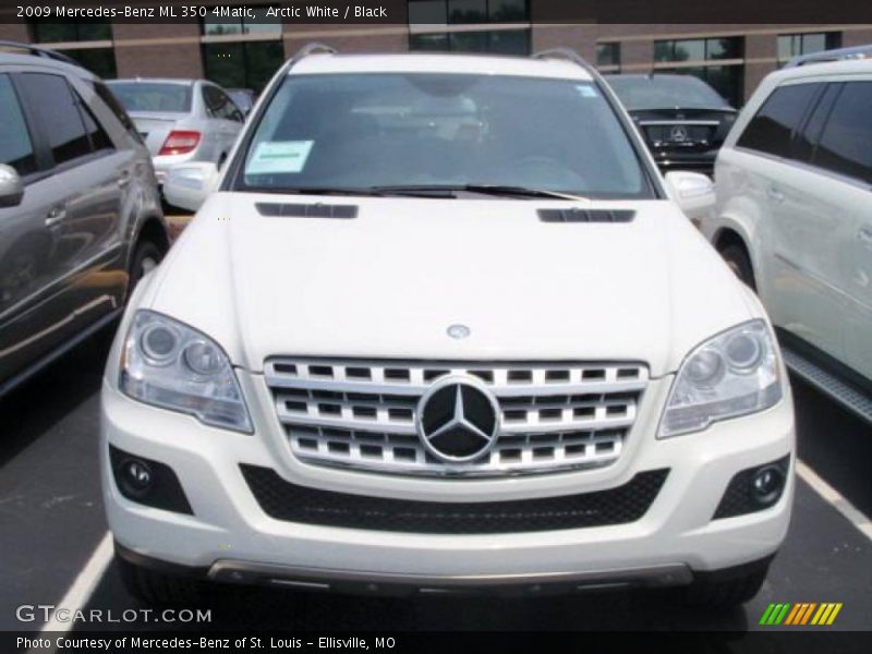 Arctic White / Black 2009 Mercedes-Benz ML 350 4Matic