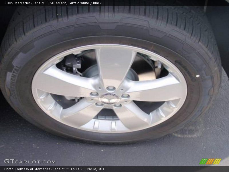 Arctic White / Black 2009 Mercedes-Benz ML 350 4Matic