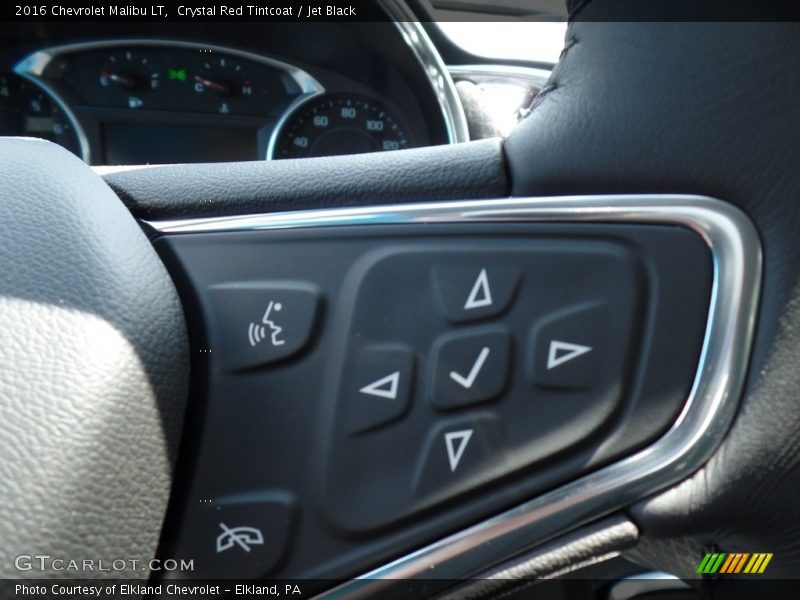 Crystal Red Tintcoat / Jet Black 2016 Chevrolet Malibu LT
